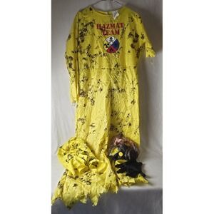 Hazmat Hazard CHILD  HALLOWEEN Pandemic COSTUME With Mask. SIZE 10/12 Large‎